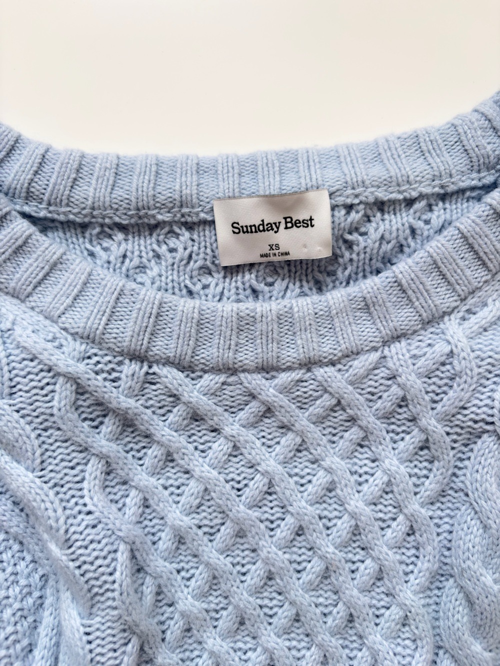 SUNDAY BEST LIMA SWEATER IN BLUE DIAMOND SIZE XS - Picture 8 of 11
